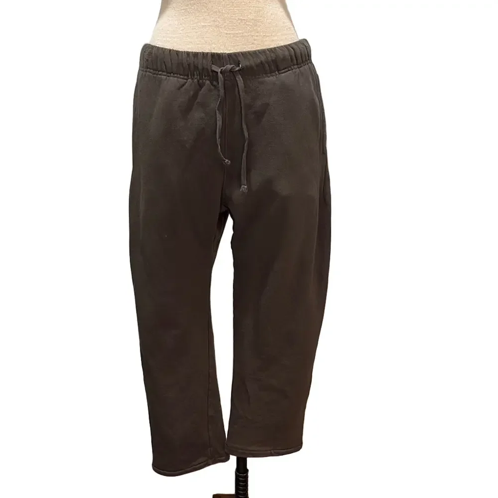 MNML sz M grey green elastic waist sweatpants